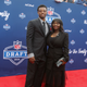 Eli Apple and his mother, Annie Apple, at the 2016 NFL Draft on April 28, 2016, in Chicago
Kena Krutsinger/Getty Images